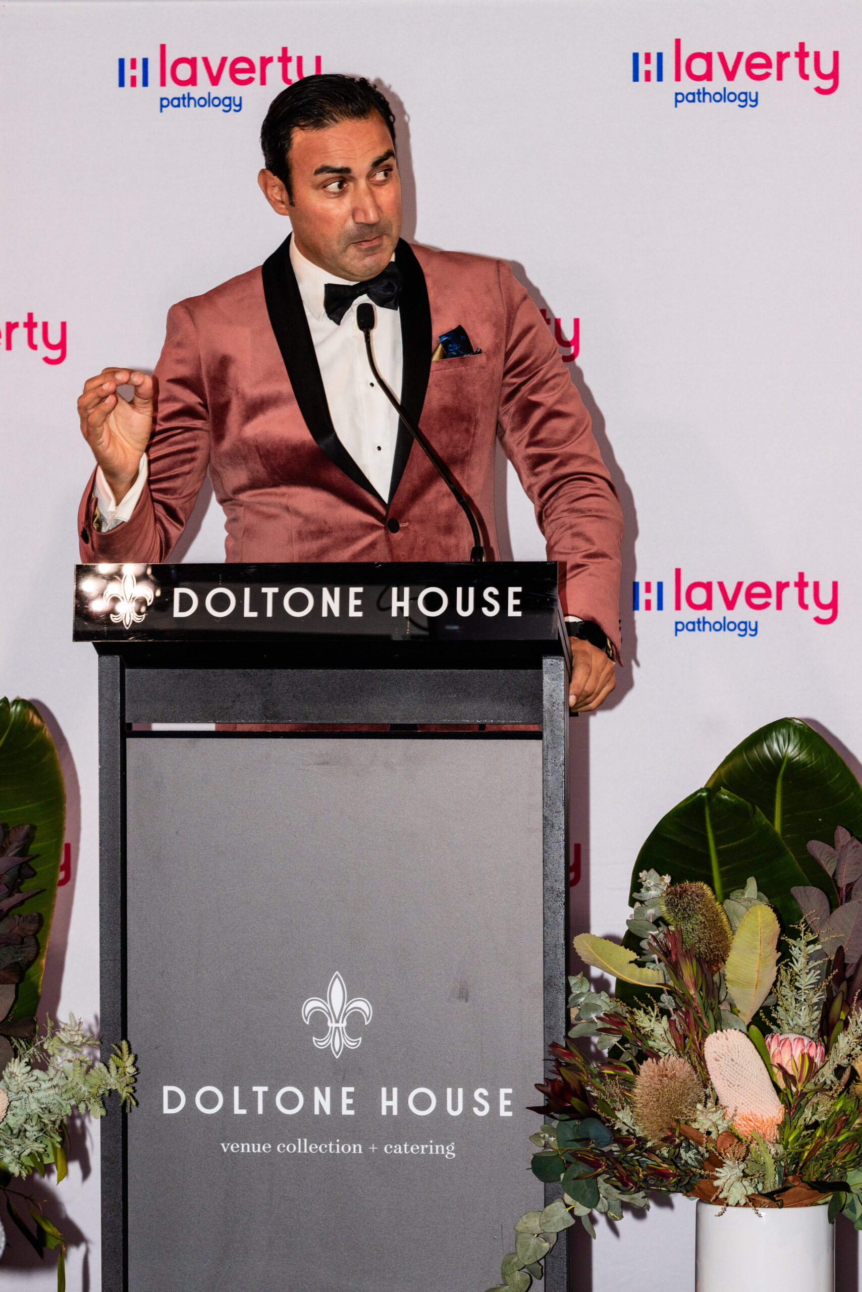 Sam McCool mcing at LAVERTY AWARDS 2024-181